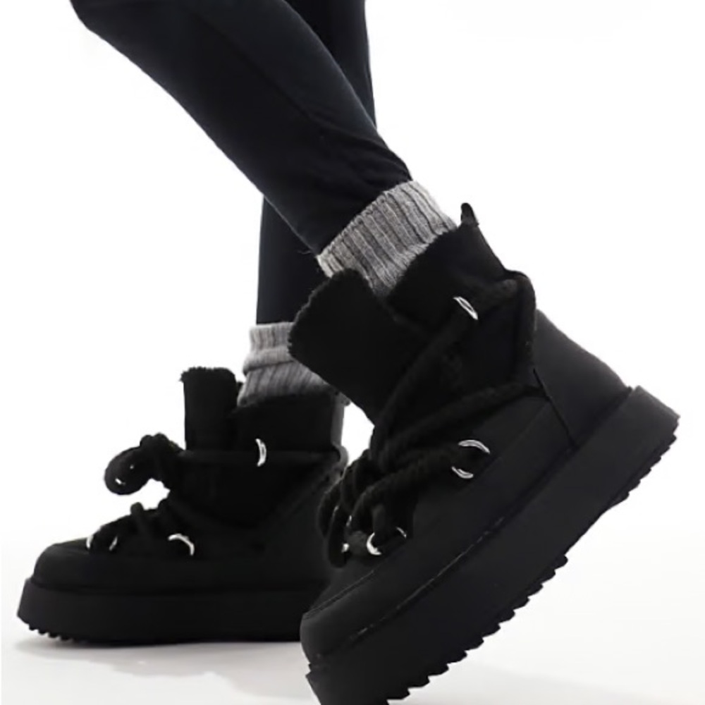 ASOS Black Winter & Rain Boots